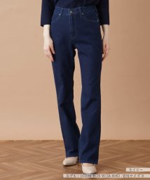 Leilian(レリアン)/ストレッチブーツカットデニムパンツ【L JEANS】/ネイビー