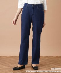 Leilian PLUS HOUSE(レリアンプラスハウス)/ストレッチストレートデニムパンツ【L JEANS】/ネイビー