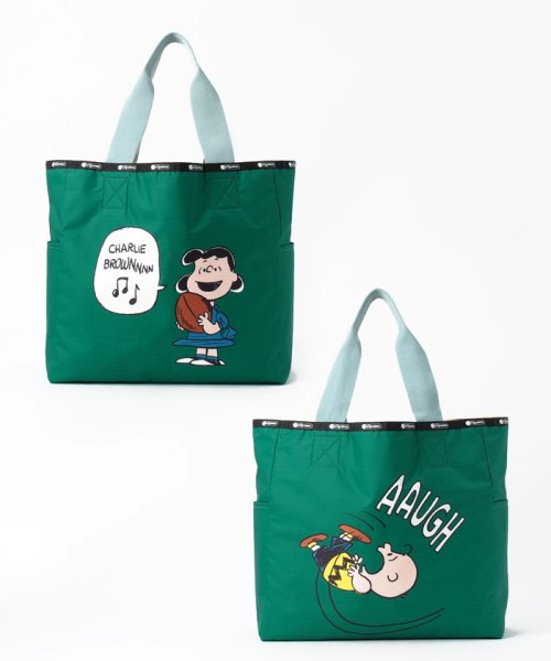 LeSportsac(LeSportsac)/LG REVERSIBLE TOTEチャーリーブラウン＆ルーシートート/グリーン