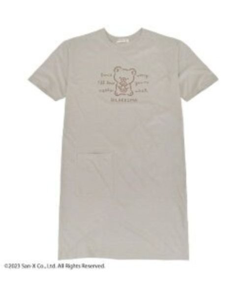 RIRAKKUMA(リラックマ)/リラックマ スーパービッグTシャツ ワンピース Rilakkuma San－x/グレージュ