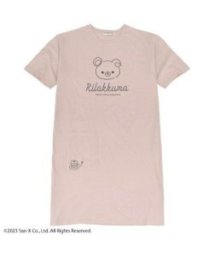 RIRAKKUMA(リラックマ)/リラックマ スーパービッグTシャツ ワンピース Rilakkuma San－x/ピンクベージュ