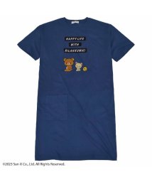 RIRAKKUMA(リラックマ)/リラックマ スーパービッグ Tシャツ 半袖 ビッグシャツ ワンピース サンエックス San－x/ネイビー