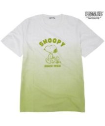  PEANUTS( ピーナッツ)/スヌーピー グラデーション 半袖 Tシャツ 春夏 PEANUTS/ライトグリーン