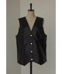 BLACK BY MOUSSY/fake leather vest/505471437