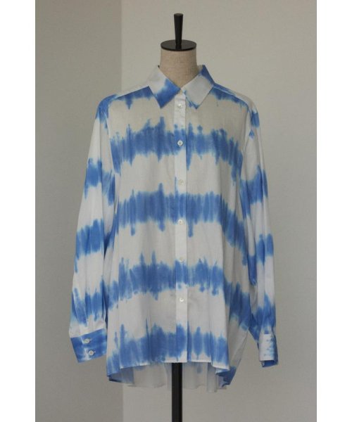 BLACK BY MOUSSY(ブラックバイマウジー)/tie－dye print shirt/柄BLU5