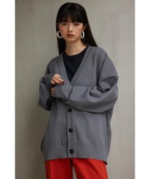 AZUL by moussy/バイヤスシアーニットカーディガン/505471526