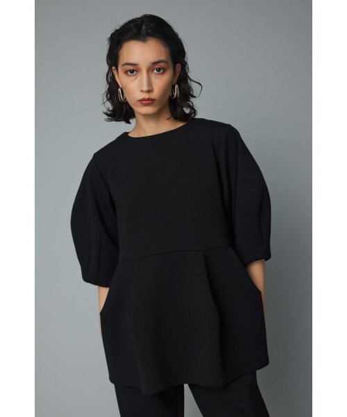 HeRIN.CYE(ヘリンドットサイ)/Feels puff sleeve tops/BLK