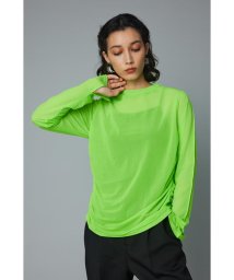 HeRIN.CYE(ヘリンドットサイ)/Sheer mellow top/LIME