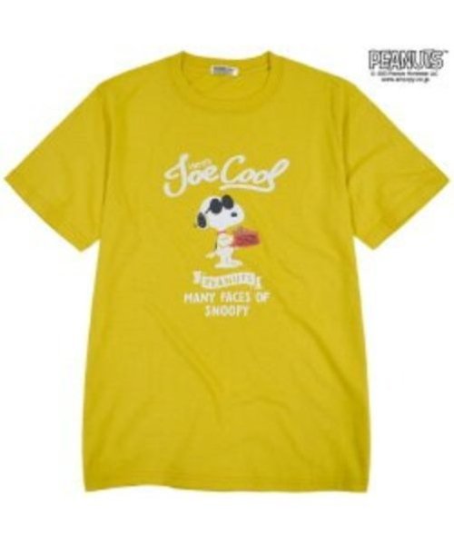  PEANUTS( ピーナッツ)/スヌーピー 半袖 Tシャツ PEANUTS/ライトイエロー