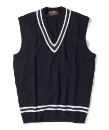 SHIPS MEN(シップス　メン)/【Southwick別注】Alan Paine: Wool Cricket Vest/ネイビー