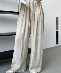 ARGO TOKYO/Wrinkle Processing Easy Wide Pants 22100　皺加工イージーワイドパンツ　ワイドパンツ　イージーパンツ　ロングパンツ　ウエス/505472906