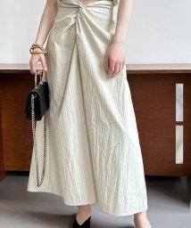 ARGO TOKYO/Back Rubber Twist Aline Long Skirt 222027 バックゴムツイストロングスカート　ロングスカート　マキシスカート　ツイストス/505472908