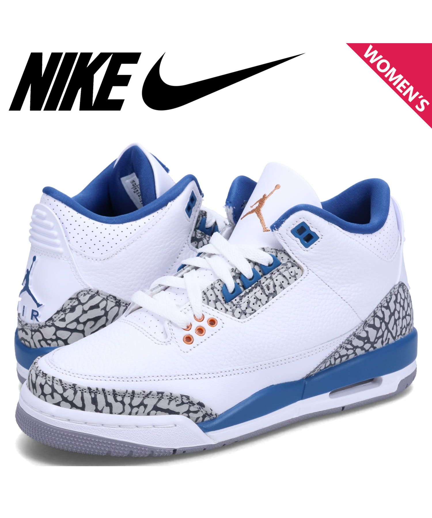 NIKE AIR JORDAN 3 RETRO GS ナイキ エアジョーダン3 レトロ スニーカー レディース ホワイト 白 DM0967－148