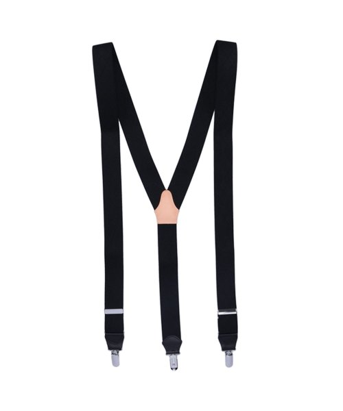 NEWYORKER(ニューヨーカー)/ニューヨーカー NEWYORKER サスペンダー 吊りバンド メンズ Y型 SUSPENDERS ブラック グレー ネイビー ワイン レッド 黒 3090120/ブラック