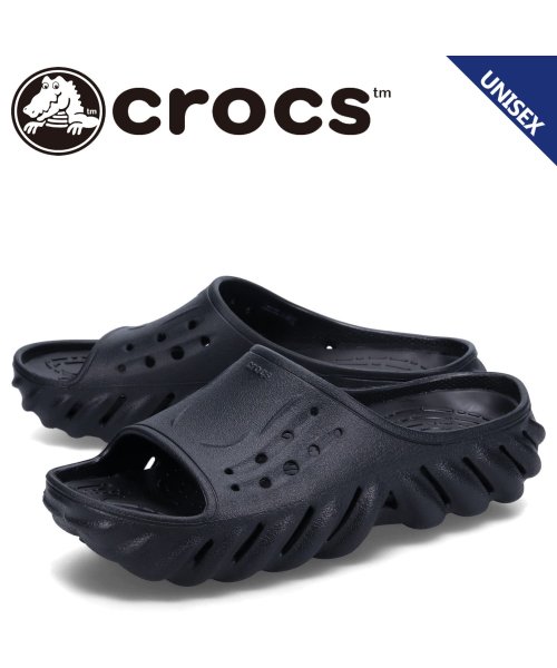 crocs(クロックス)/クロックス crocs サンダル エコー スライド メンズ レディース ECHO SLIDE ブラック 黒 208170－001/ブラック