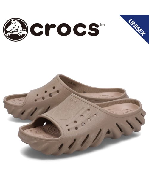 crocs(クロックス)/クロックス crocs サンダル エコー スライド メンズ レディース ECHO SLIDE ブラウン 208170－2G9/ライトブラウン