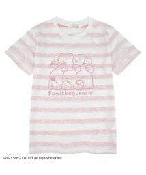 SUMIKKOGURASHI(すみっコぐらし)/すみっコぐらし キッズ 子供服 半袖 セット ハーフパンツ ボーダー サンエックス San－x/ライトピンク