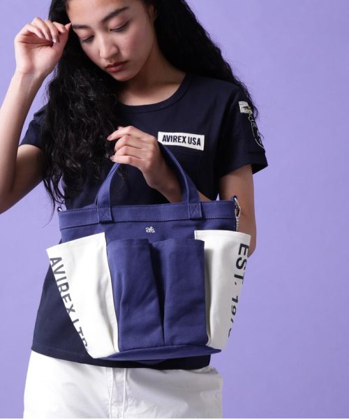 AVIREX(AVIREX)/《直営店限定》GARDENING TOTE BAG/ ガーデニング トートバッグ/ネイビー