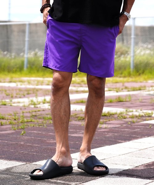 無地水着パンツ / 水陸両用 水着 スイムウェア ハーフパンツ メンズ 