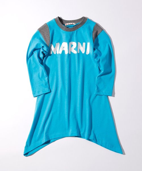 MARNI(MARNI)/MARNI（マルニ）Kids & Junior ブランドロゴワンピース/ブルー