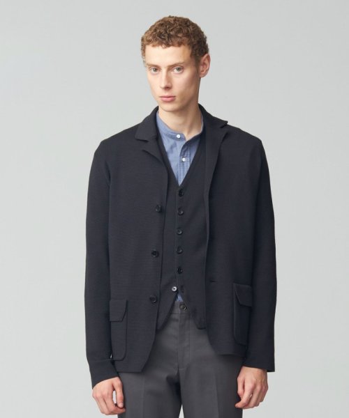 ミラノリブ ニットジャケット 