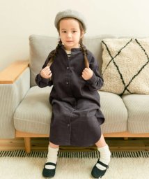 URBAN RESEARCH DOORS（Kids）(アーバンリサーチドアーズ（キッズ）)/『親子リンク』『UR TECH』コーデュロイシャツワンピース(KIDS)/GRAY