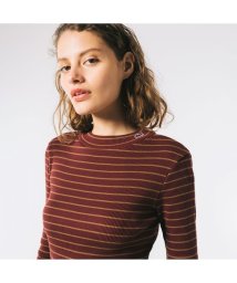 LACOSTE/モックネックロングスリーブTシャツ/505171203