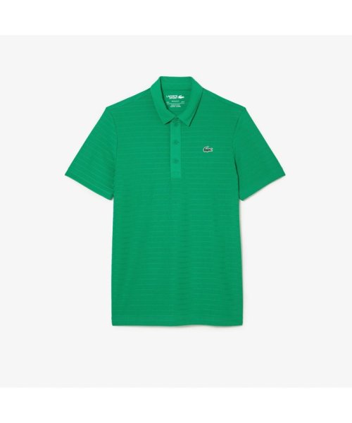 LACOSTESPORTS MENS(ラコステスポーツ　メンズ)/【EC限定】ジャカードボーダーゴルフポロシャツ/グリーン