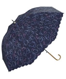 Wpc．(Wpc．)/【Wpc.公式】雨傘 バタフライリボン 58cm 晴雨兼用 傘 レディース 長傘/ネイビー