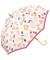 Wpc．(Wpc．)/【Wpc.公式】雨傘 フルーツペインティング 58cm 晴雨兼用 傘 レディース 長傘/レッド