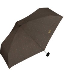 Wpc．(Wpc．)/【Wpc.公式】雨傘 クロスライン＆ハート ミニ 50cm 晴雨兼用 傘 レディース 折りたたみ傘/ブラウン