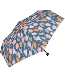 Wpc．(Wpc．)/【Wpc.公式】雨傘 ブルーミングチューリップ ミニ 50cm 晴雨兼用 傘 レディース 折りたたみ傘/グレー