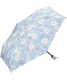Wpc．(Wpc．)/【Wpc.公式】雨傘 ブロッサム ミニ 50cm 晴雨兼用 傘 レディース 折りたたみ傘/ブルー