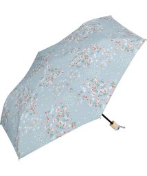 Wpc．(Wpc．)/【Wpc.公式】雨傘 タイニーフラワー ミニ 50cm 晴雨兼用 傘 レディース 折りたたみ傘/ブルー