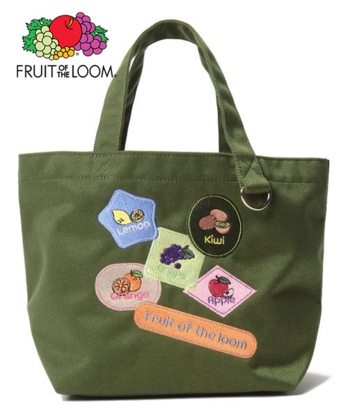 FRUIT OF THE LOOM(フルーツオブザルーム)/Fruit Of The Loom WAPPEN FRUITS MINI TOTE BAG/ｶｰｷｰ