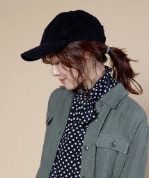 ORNERTE(ORNERTE)/ORNERTE  BASIC 6P CAP_MID TYPE_CD　コーデュロイキャップ/ブラック