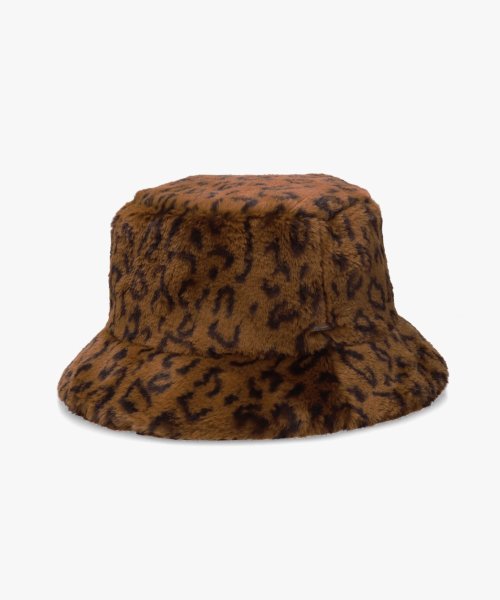 OVERRIDE(OVERRIDE)/OVERRIDE  FAKEFUR BUCKET HAT SGP/ブラウン