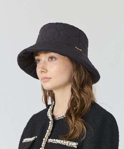 Chapeaud'O(Chapeaud’O)/Chapeau d' O  Nylon Quilt Bucket/ブラック