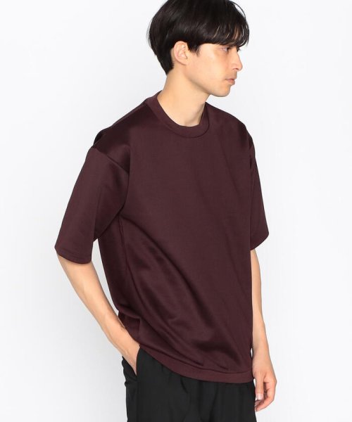 COMME CA ISM MENS(コムサイズム（メンズ）)/ファンクショナルジャージ リブＴシャツ/ワイン