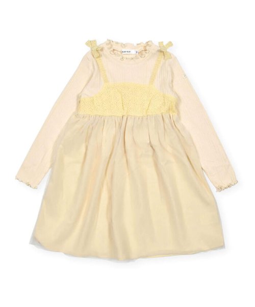 セール】チュールスカートドッキングワンピース(80~130cm)(505467837  