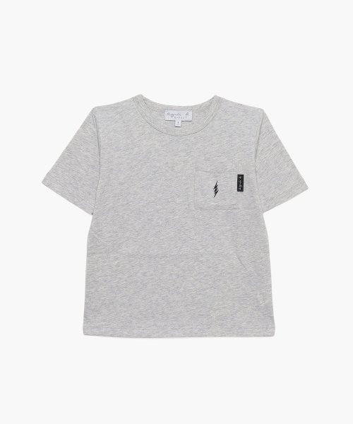 アニエスベー　キッズユニセックス　アウトレット(アニエスベー　キッズユニセックス　アウトレット)/【Outlet】JG35 E TS キッズ ポシェットTシャツ/グレー