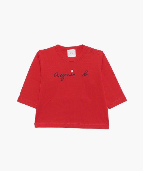 agnes b. BABY OUTLET(アニエスベー　ベビー　アウトレット)/【Outlet】SEE1 L TS ベビー Tシャツ/レッド