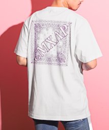 LUXSTYLE/CMXAP(クマアピ)ペイズリー半袖Tシャツ/Tシャツ メンズ レディース 半袖 ペイズリー バンダナ柄 バックプリント ロゴ/505475601