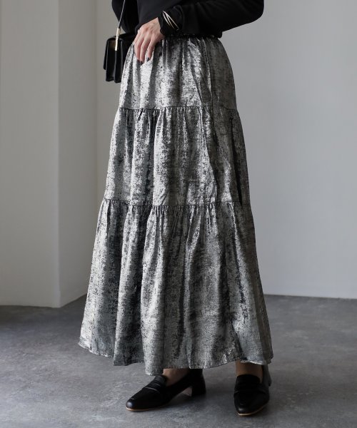 セール】メタリックティアードスカート(505476966) | リベリー(Riberry  