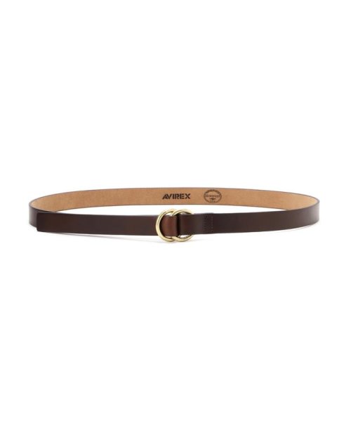 AVIREX(AVIREX)/《直営店限定》HORWEEN LEATHER RING BELT / ホーウィン レザー リング ベルト / AVIREX / アヴィレック/ブラウン