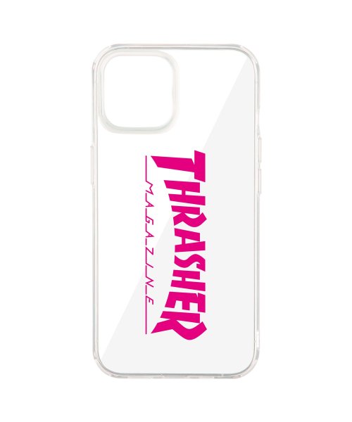THRASHER(スラッシャー)/スラッシャー THRASHER iphone13 スマホケース メンズ レディース 携帯 アイフォン クリア 透明 LOGO HYBRID CLEAR CASE/ピンク