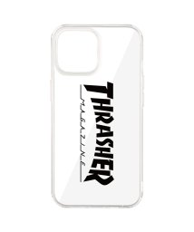 THRASHER(スラッシャー)/スラッシャー THRASHER iphone13 mini スマホケース メンズ レディース 携帯 アイフォン クリア 透明 LOGO HYBRID CLEAR/ブラック