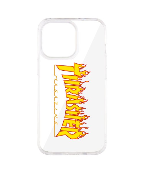 THRASHER(スラッシャー)/スラッシャー THRASHER iphone13 Pro スマホケース メンズ レディース 携帯 アイフォン クリア 透明 LOGO HYBRID CLEAR /イエロー