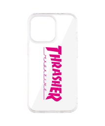 THRASHER(スラッシャー)/スラッシャー THRASHER iphone13 Pro スマホケース メンズ レディース 携帯 アイフォン クリア 透明 LOGO HYBRID CLEAR /ピンク