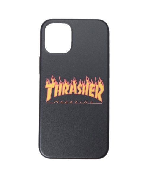 THRASHER(スラッシャー)/スラッシャー THRASHER iphone12 mini スマホケース メンズ レディース 携帯 アイフォン HOME TOWN LOGOHYBRID IML/ブラック